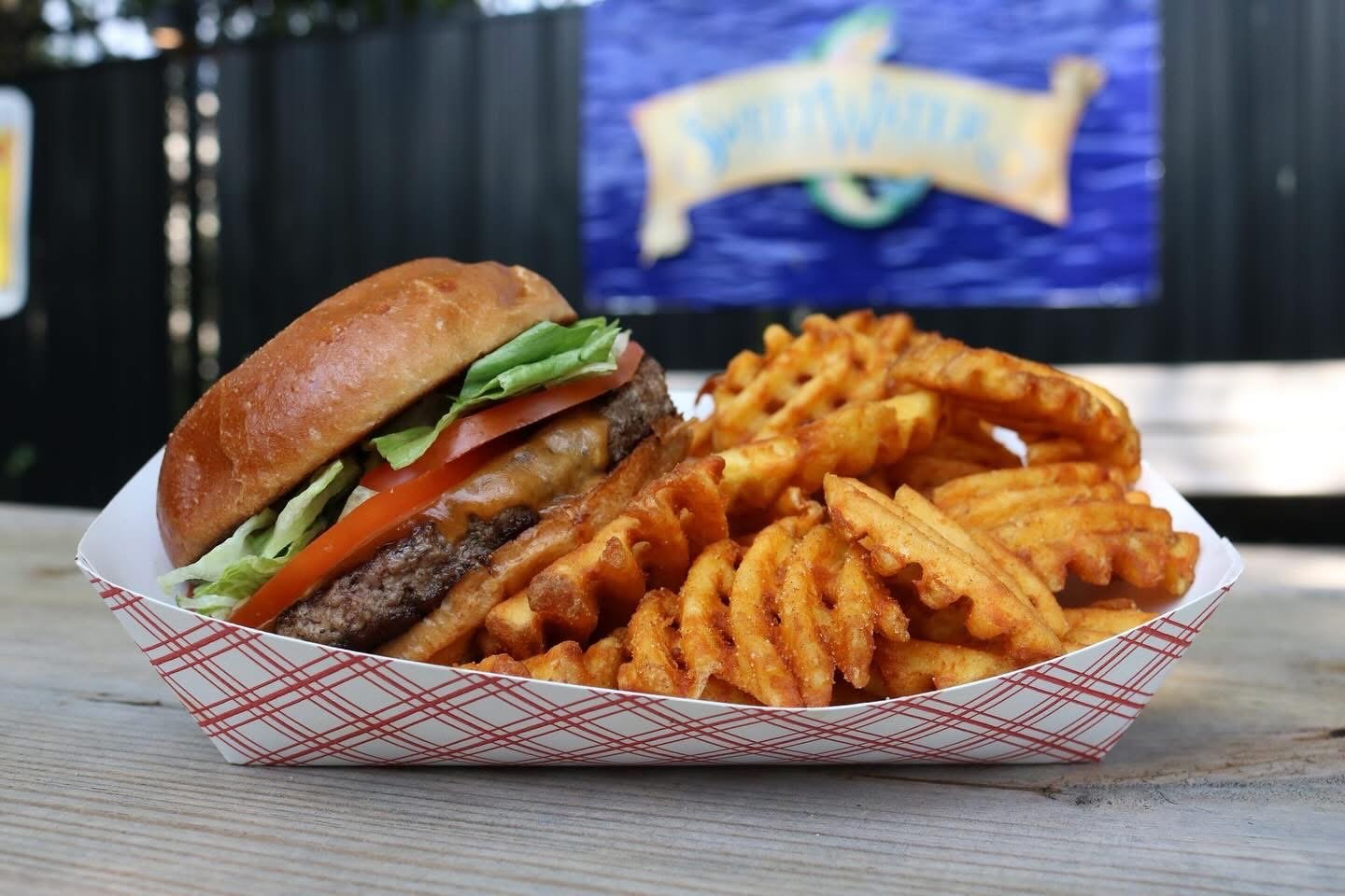 Burger and fries at Jake's in Columbia South Carolina